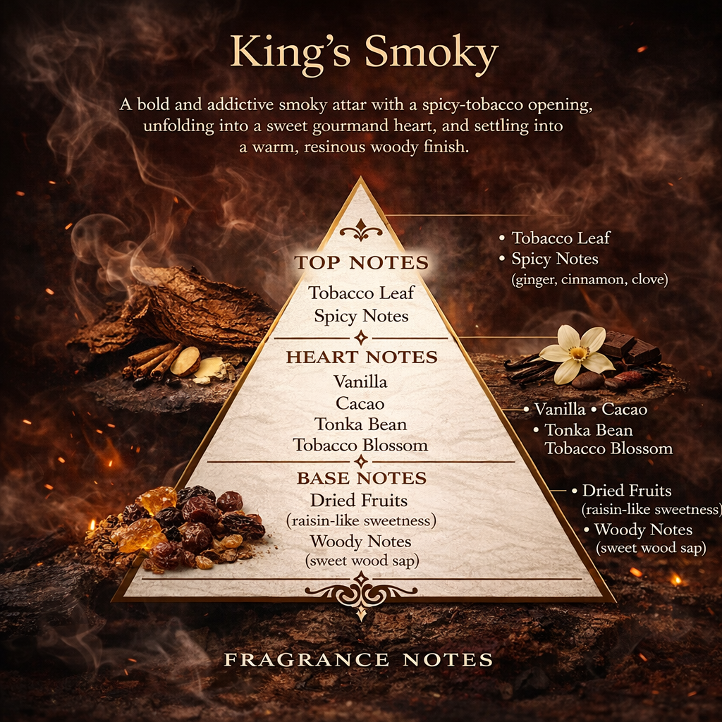 King's Smoky by N36 | Premium Attar Roll-on